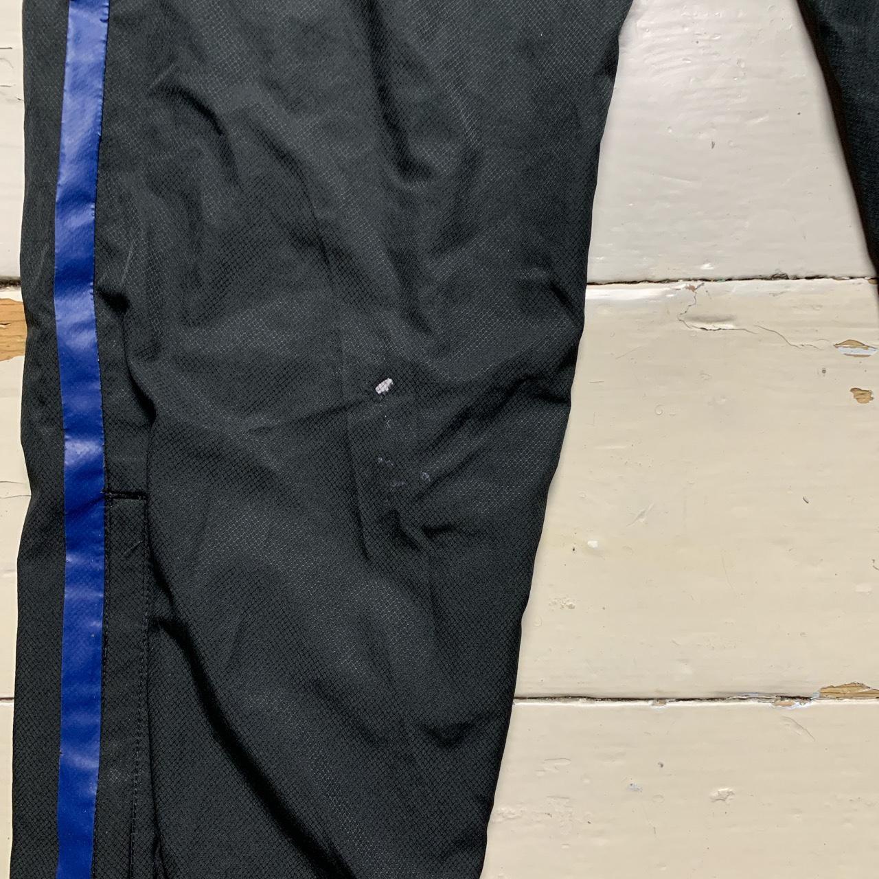 Lacoste Black and Blue Baggy Shell Track Pant Bottoms