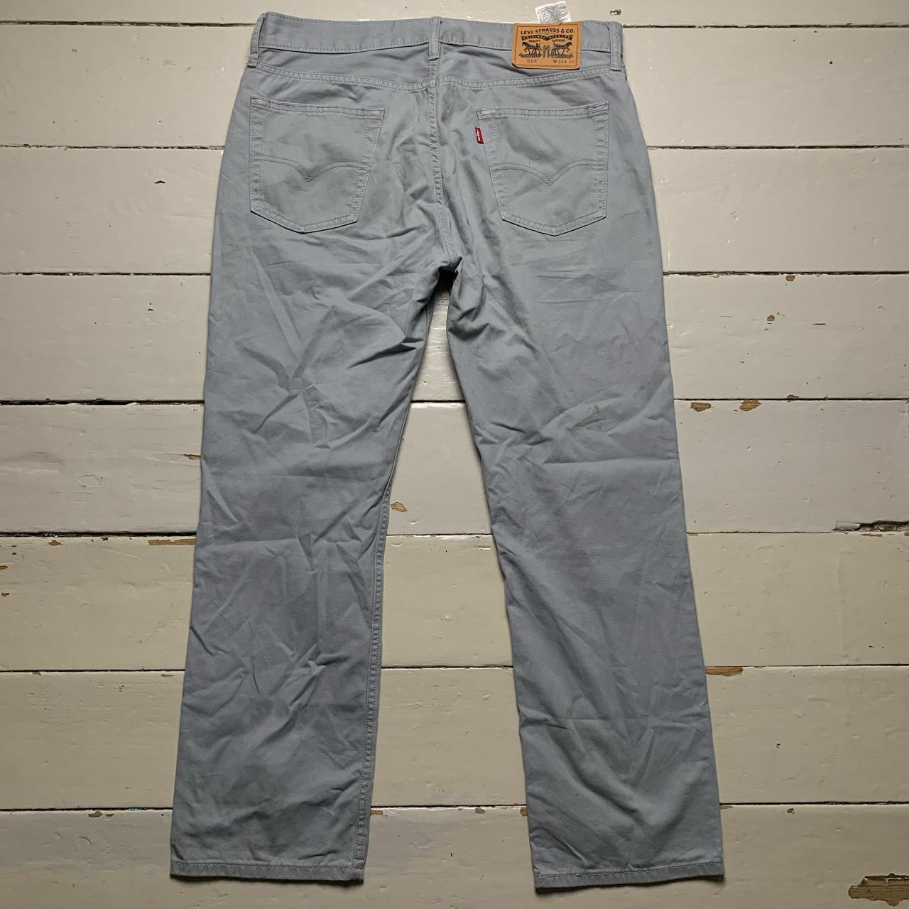 Levis 514 Grey Silver Trouser Jeans