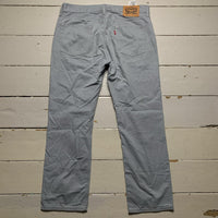 Levis 514 Grey Silver Trouser Jeans
