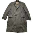 Aquascutum Vintage Green Wool Long Trench Coat (XL)