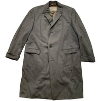Aquascutum Vintage Green Wool Long Trench Coat (XL)