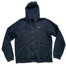 Nike Swoosh Navy and White Hoodie (L)