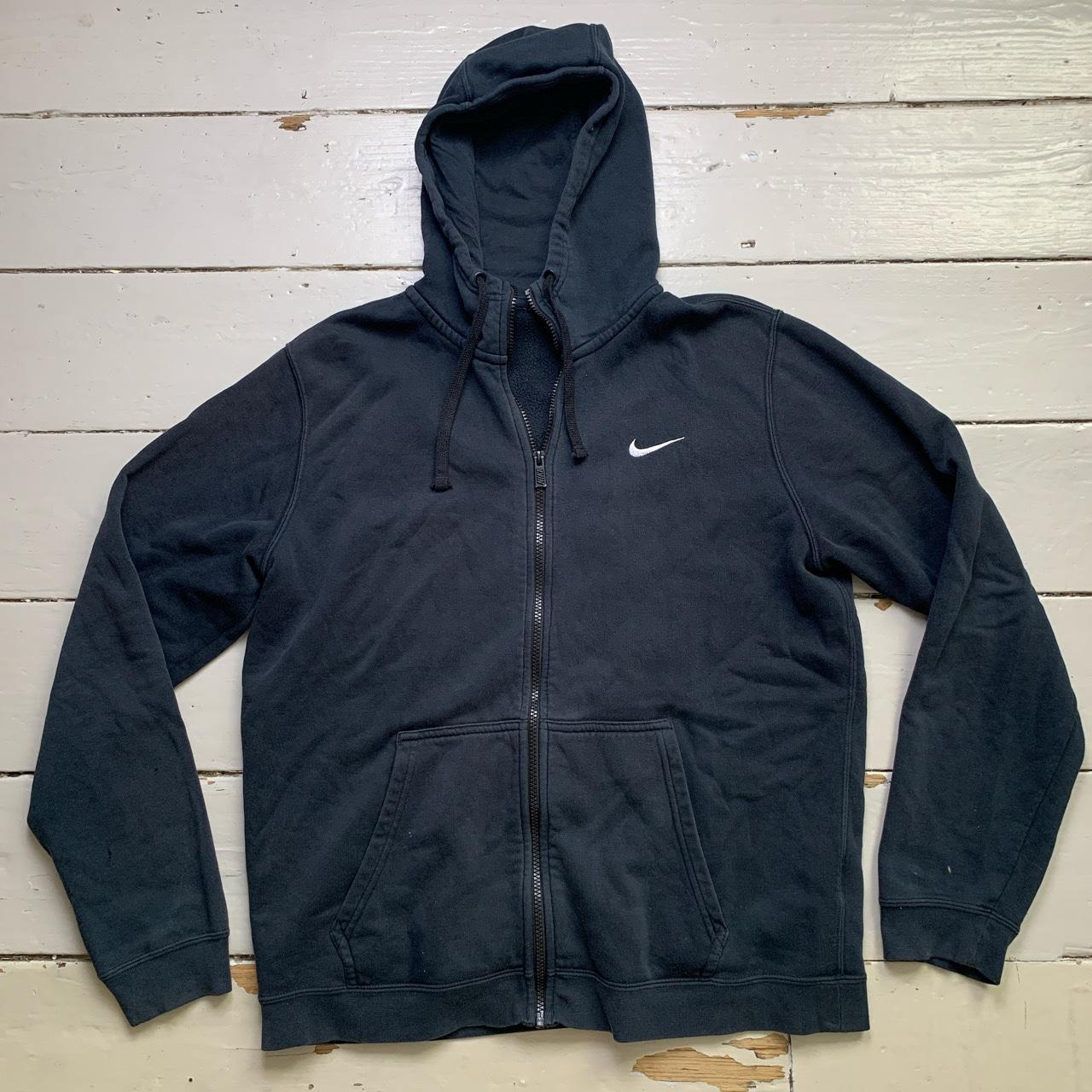 Nike Swoosh Navy and White Hoodie