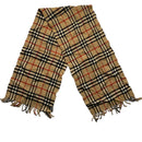 Burberry Burberrys Nova Check Vintage Cashmere Wool Scarf