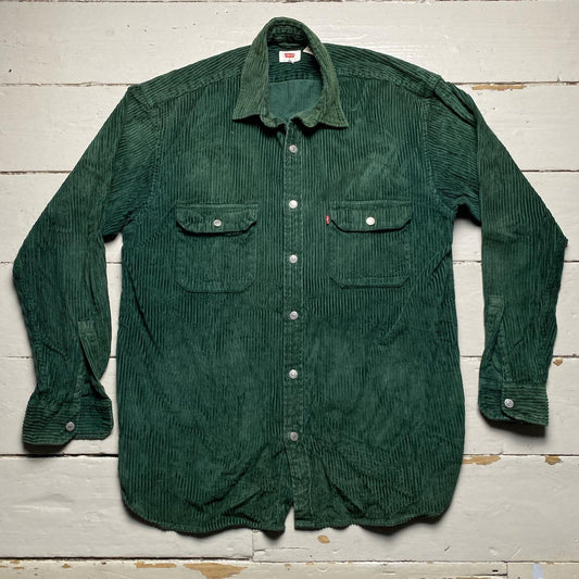Levis Jumbo Corduroy Green Shirt