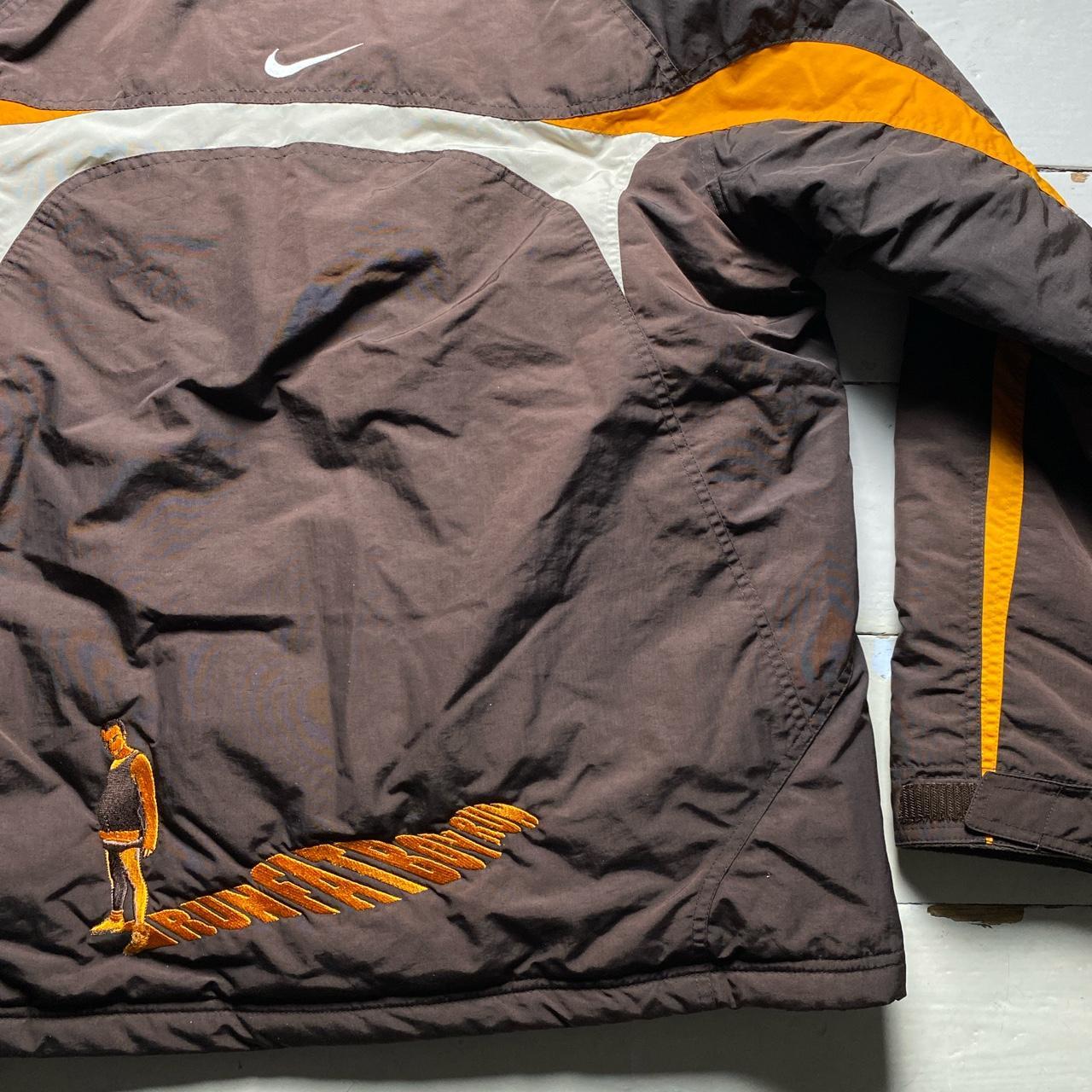 Nike Run Fat Boy Run Vintage Y2K Brown Puffer Jacket