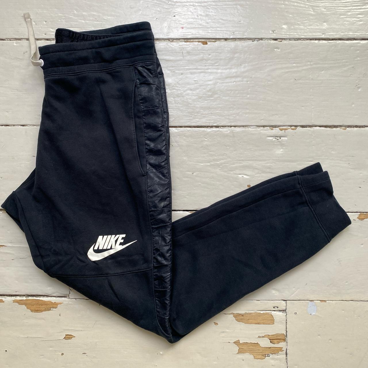 Nike Swoosh Black and White Joggers