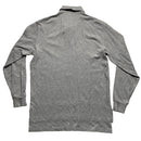 Ralph Lauren Polo Grey and Navy Long Sleeve Polo Shirt (S)