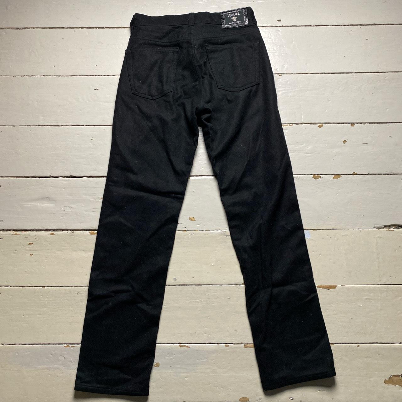 Versace Jeans Couture Black Felt Trouser Jeans