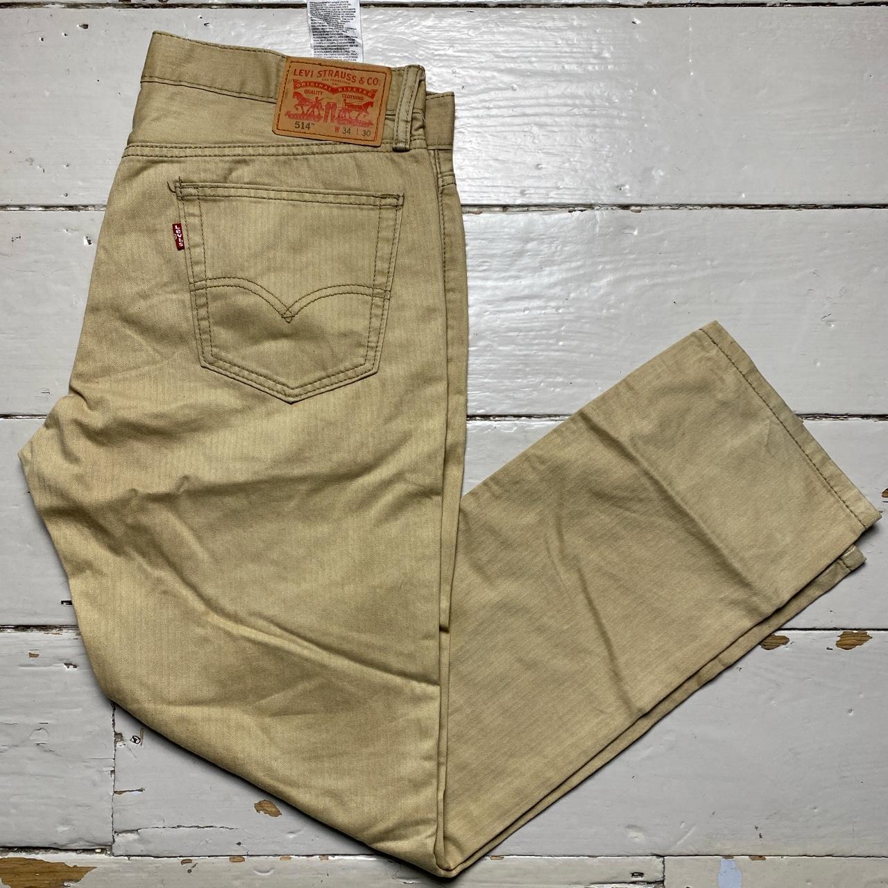 Levis 514 Cream Trouser Jeans