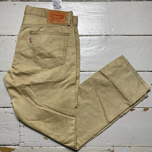 Levis 514 Cream Trouser Jeans