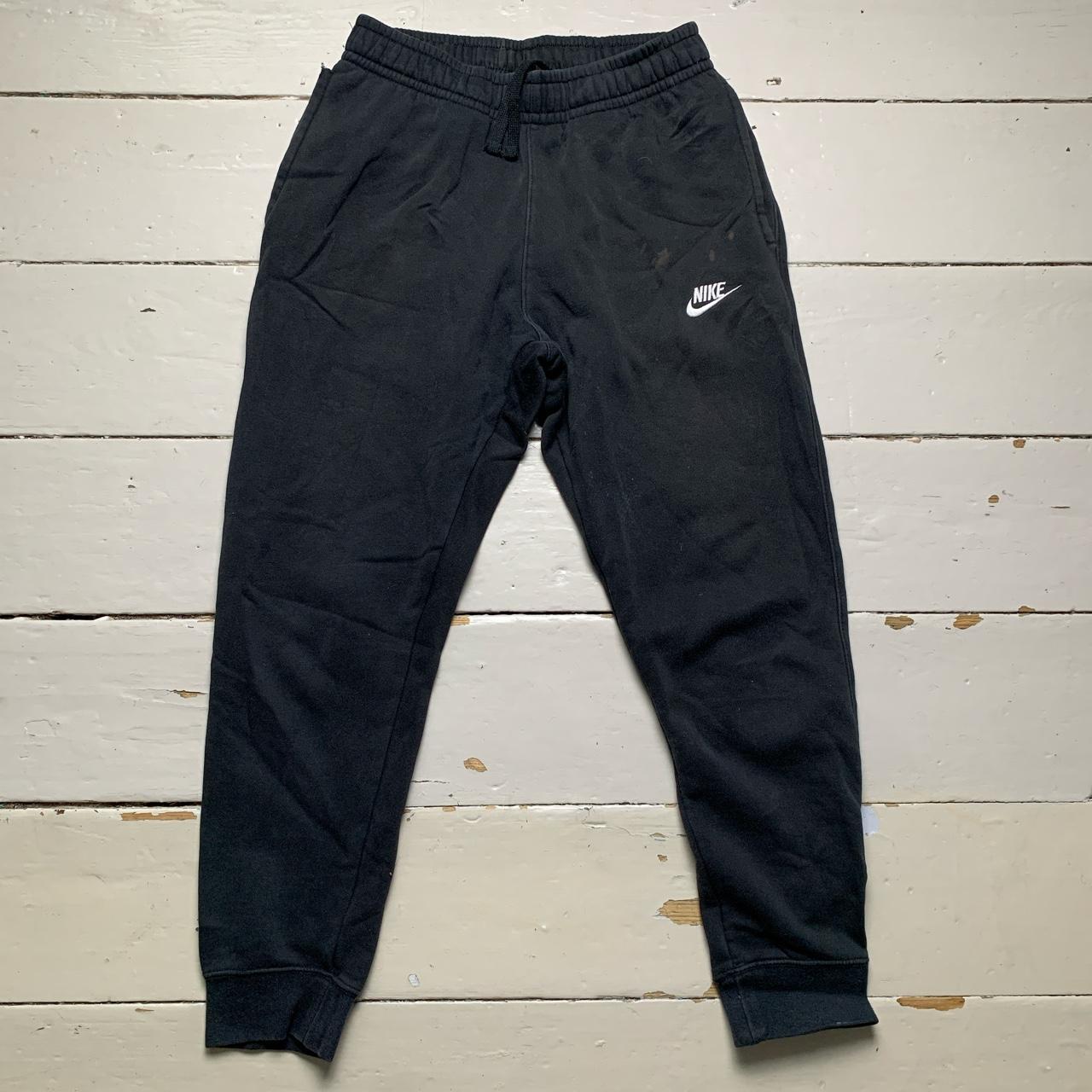 Nike Black and White Swoosh Joggers