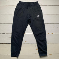 Nike Black and White Swoosh Joggers