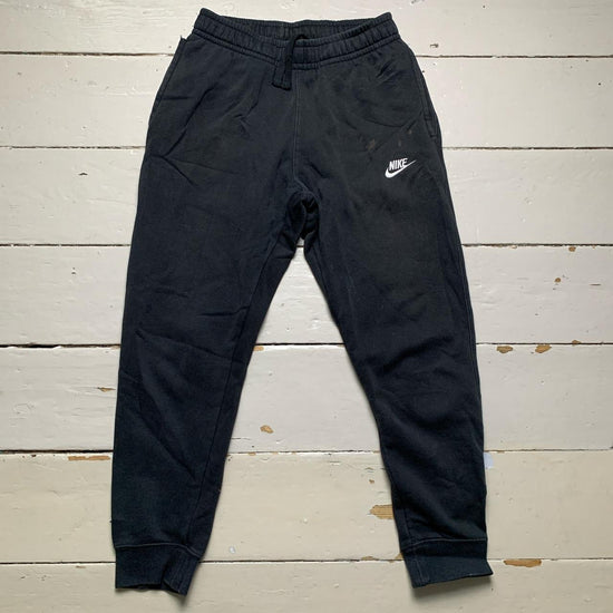 Nike Black and White Swoosh Joggers