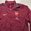 Nike Arsenal O2 Highbury Burgundy Vintage 2006 Football Tracksuit Jacket