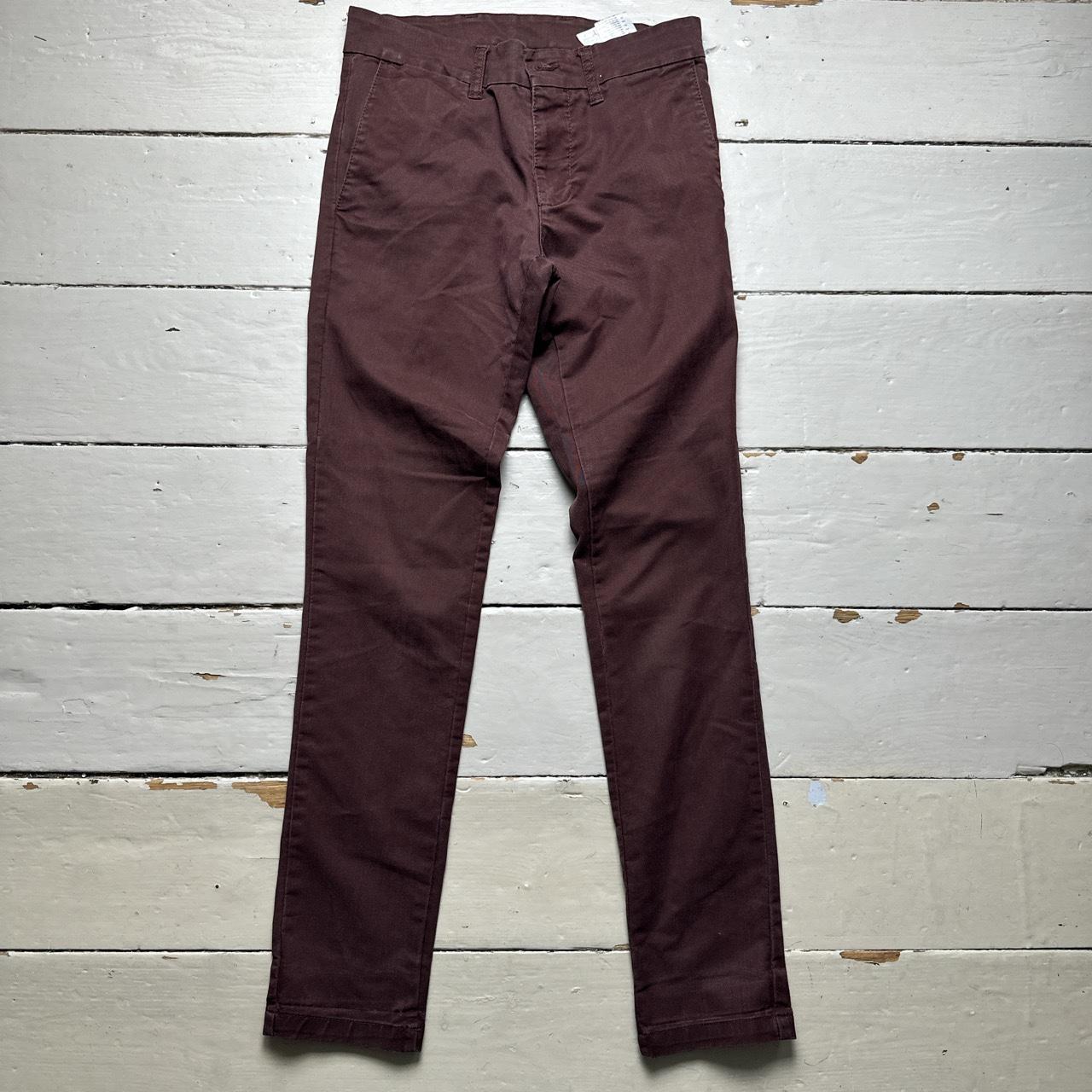 Carharrt Sid Pant Slim Burgundy Trousers