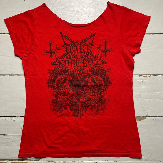 Dark Funeral Heavy Metal Goth Grunge Red and Black Vest T Shirt