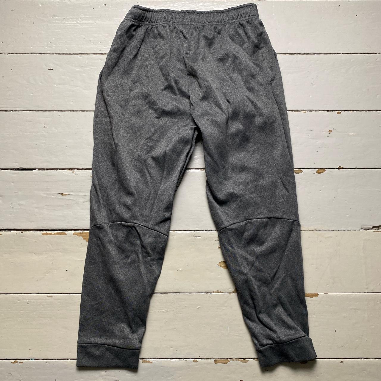 Nike Dri Fit Grey and Black Track Pant Bottoms