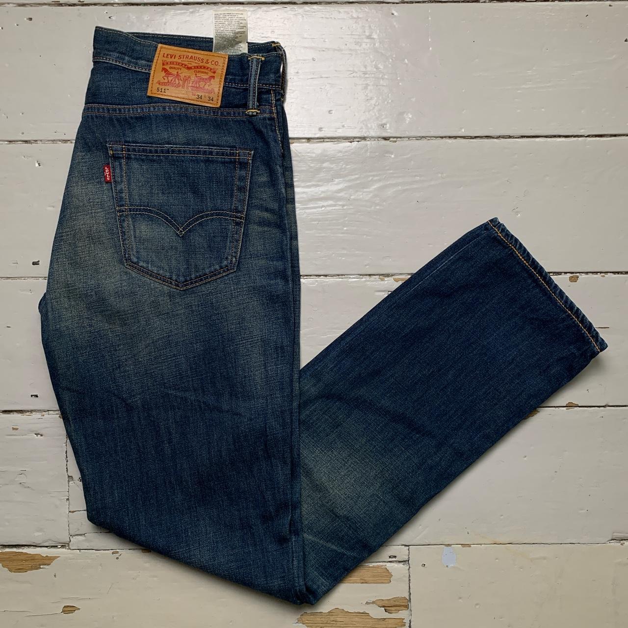 Levis 511 Slim Navy Stonewash Jeans