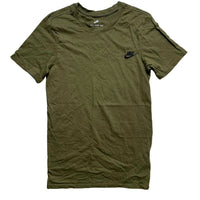 Nike Swoosh Khaki Green and Black T Shirt (XS)