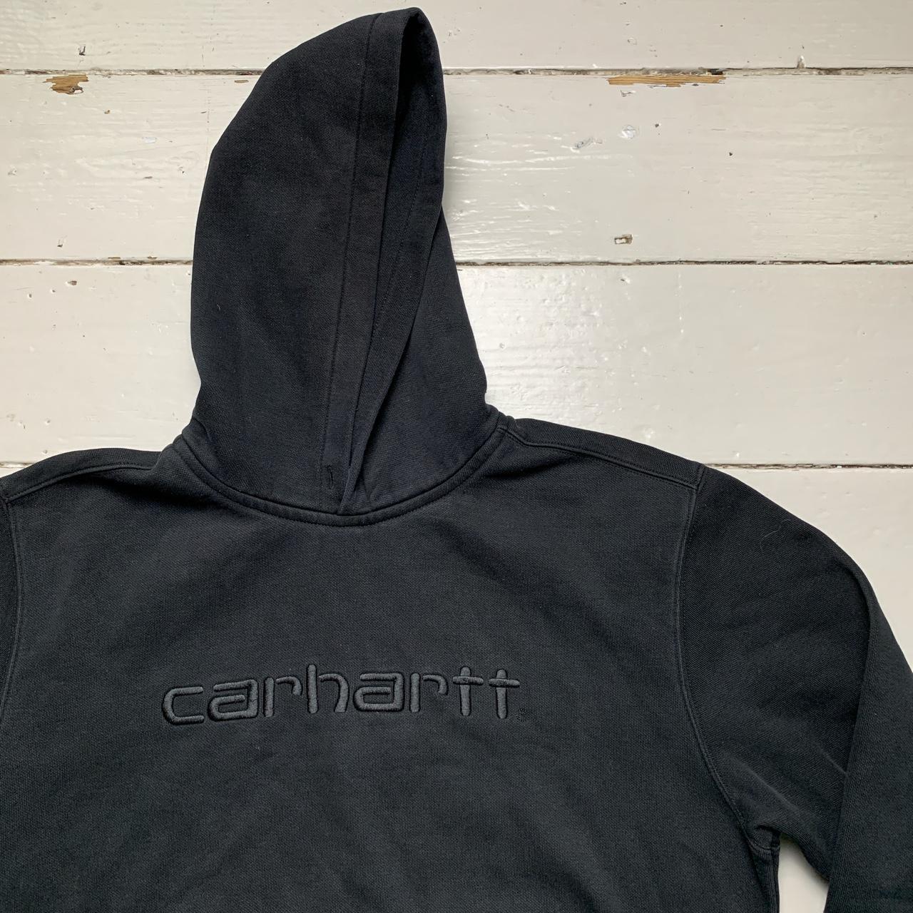 Carharrt WIP Black Spellout Embroidered Hoodie