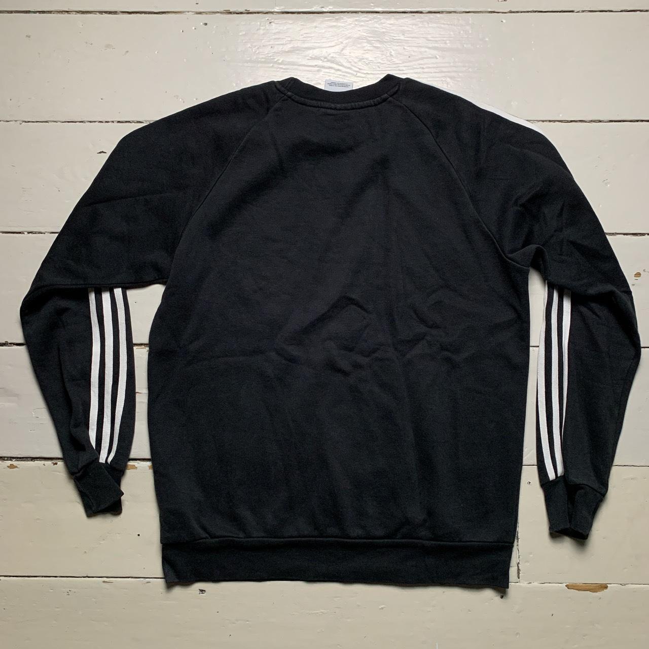 Adidas White and Black Jumper