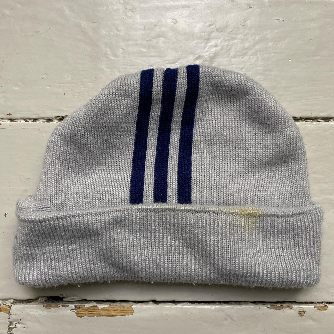 Adidas Vintage Grey and Navy Beanie Hat