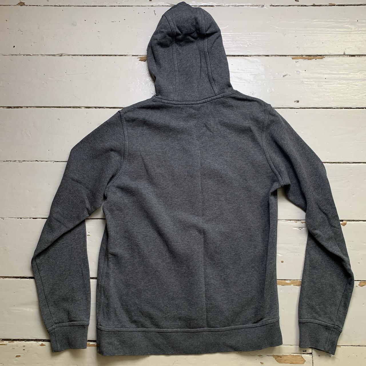 Nike Club Spellout Grey and White Hoodie