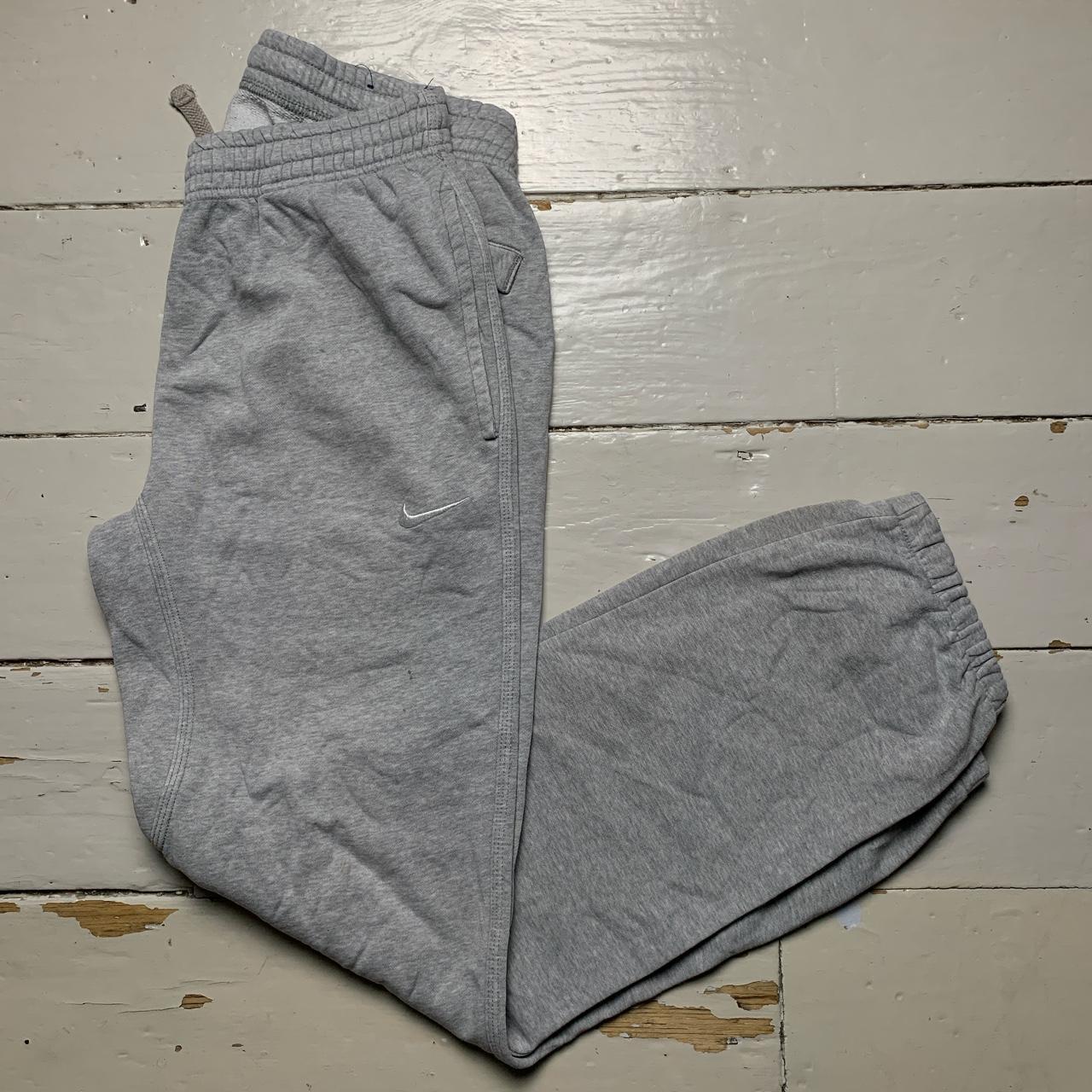 Nike Swoosh Baggy Grey and White Joggers