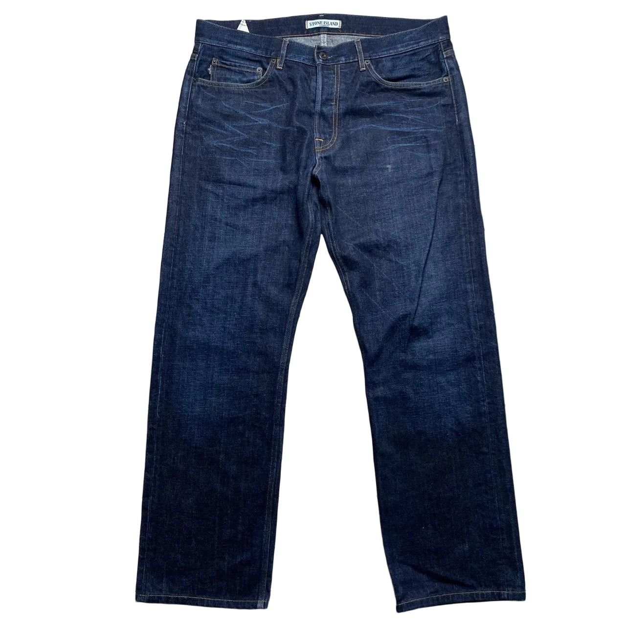 Stone Island Navy Baggy Jeans (36W)