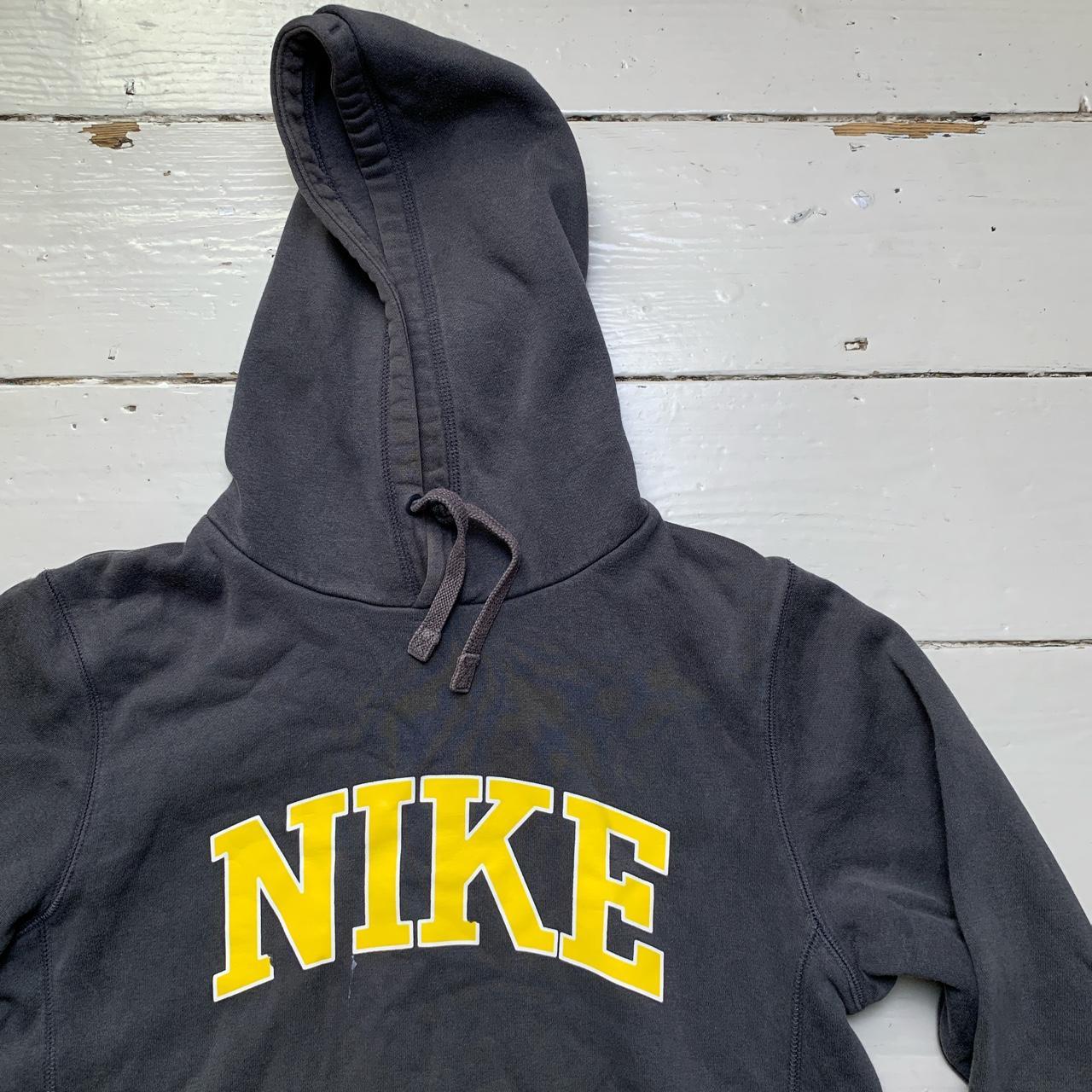 Nike Athletic Department Vintage Grey and Yellow Hoodie