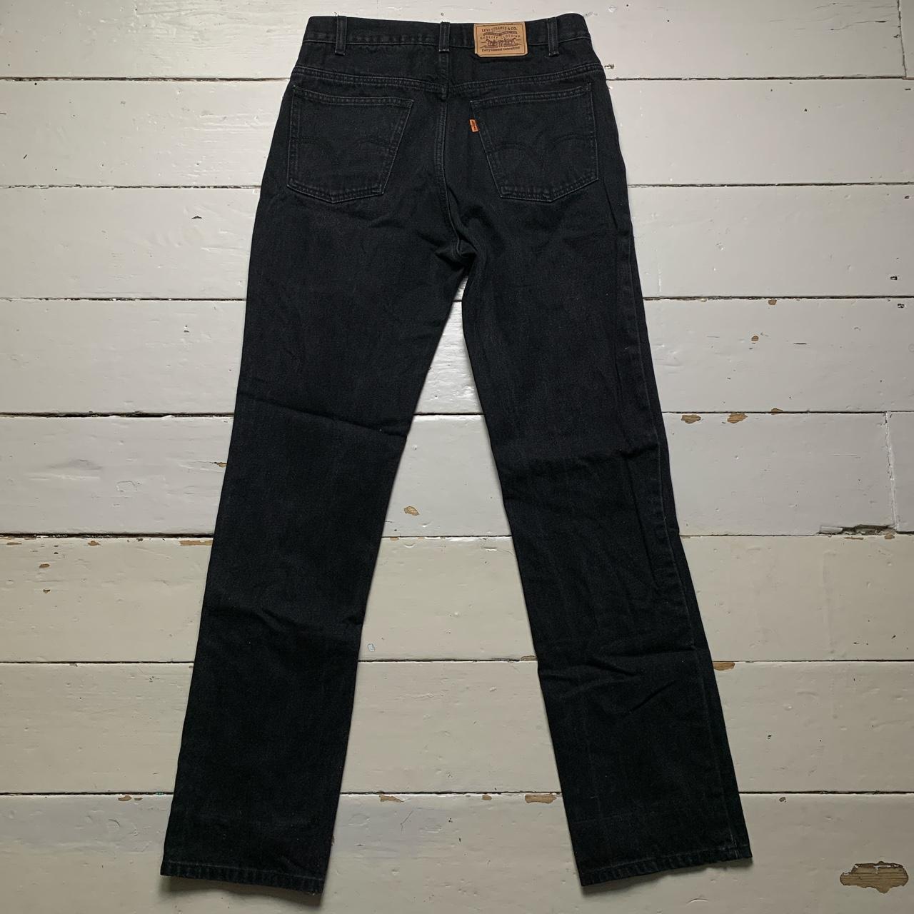 Levis Vintage Orange Tab Black Jeans