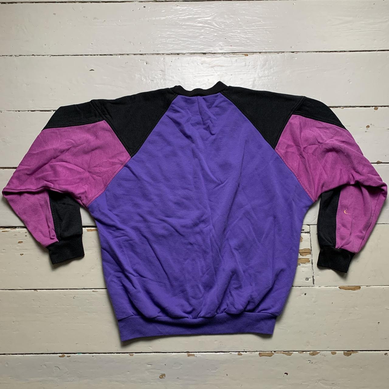 Adidas Vintage Purple Pink and Black 90’s Jumper