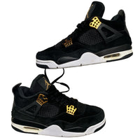 Jordan 4 Royalty Metallic Gold and Black Suede (UK 7.5)