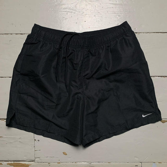 Nike Swoosh Black and White Shorts