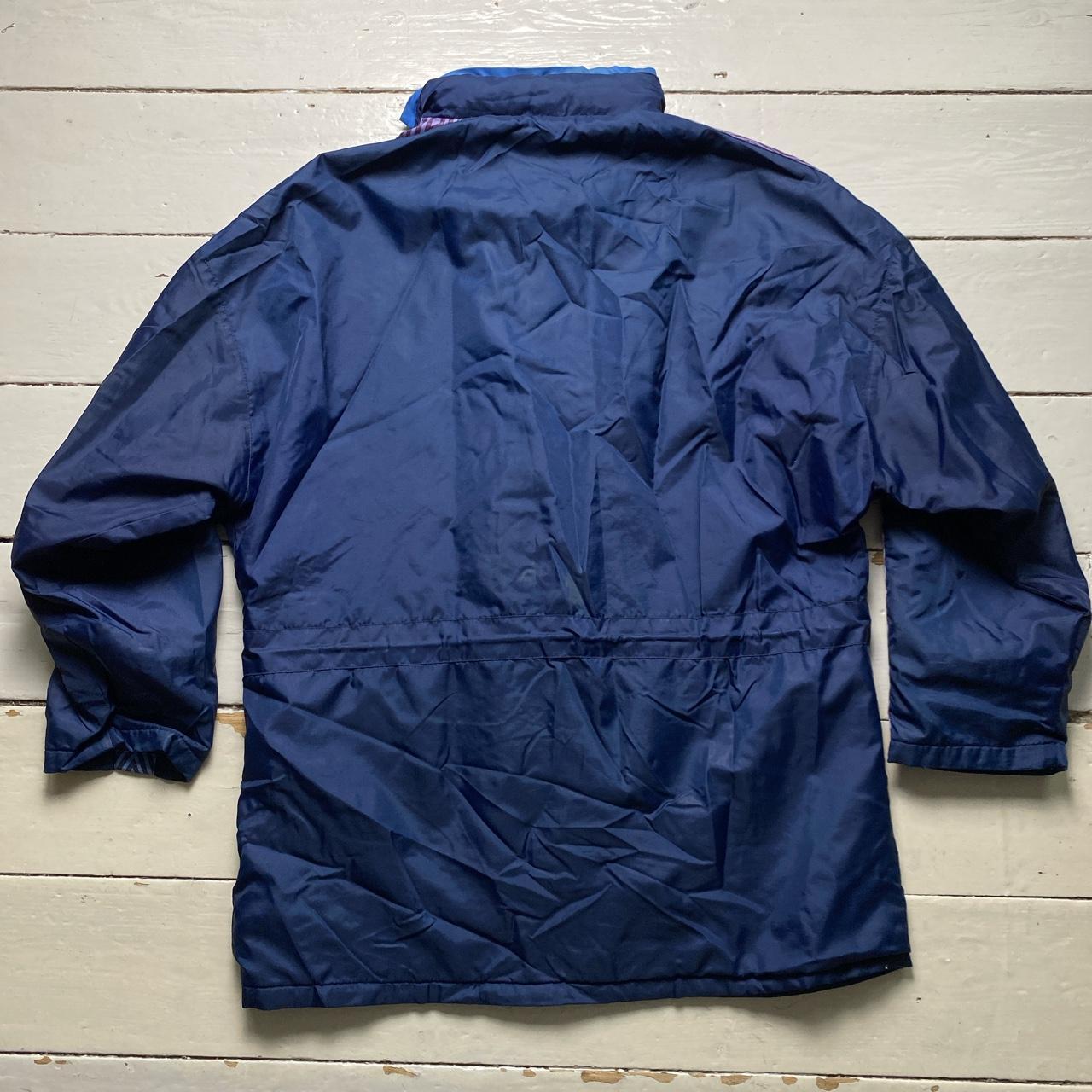 Umbro Vintage Football Long Jacket Navy Blue and Purple