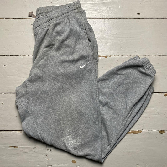 Nike Swoosh Grey and White Baggy Joggers