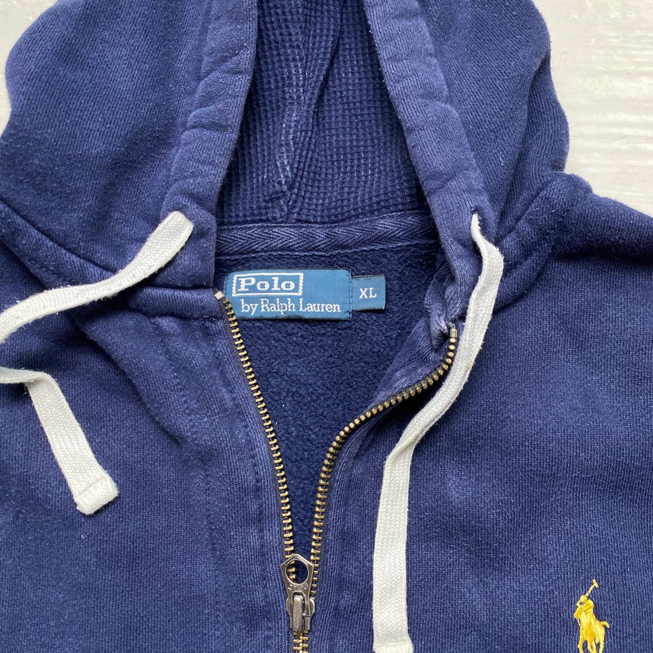 Ralph Lauren Polo Navy and Yellow Pony Hoodie