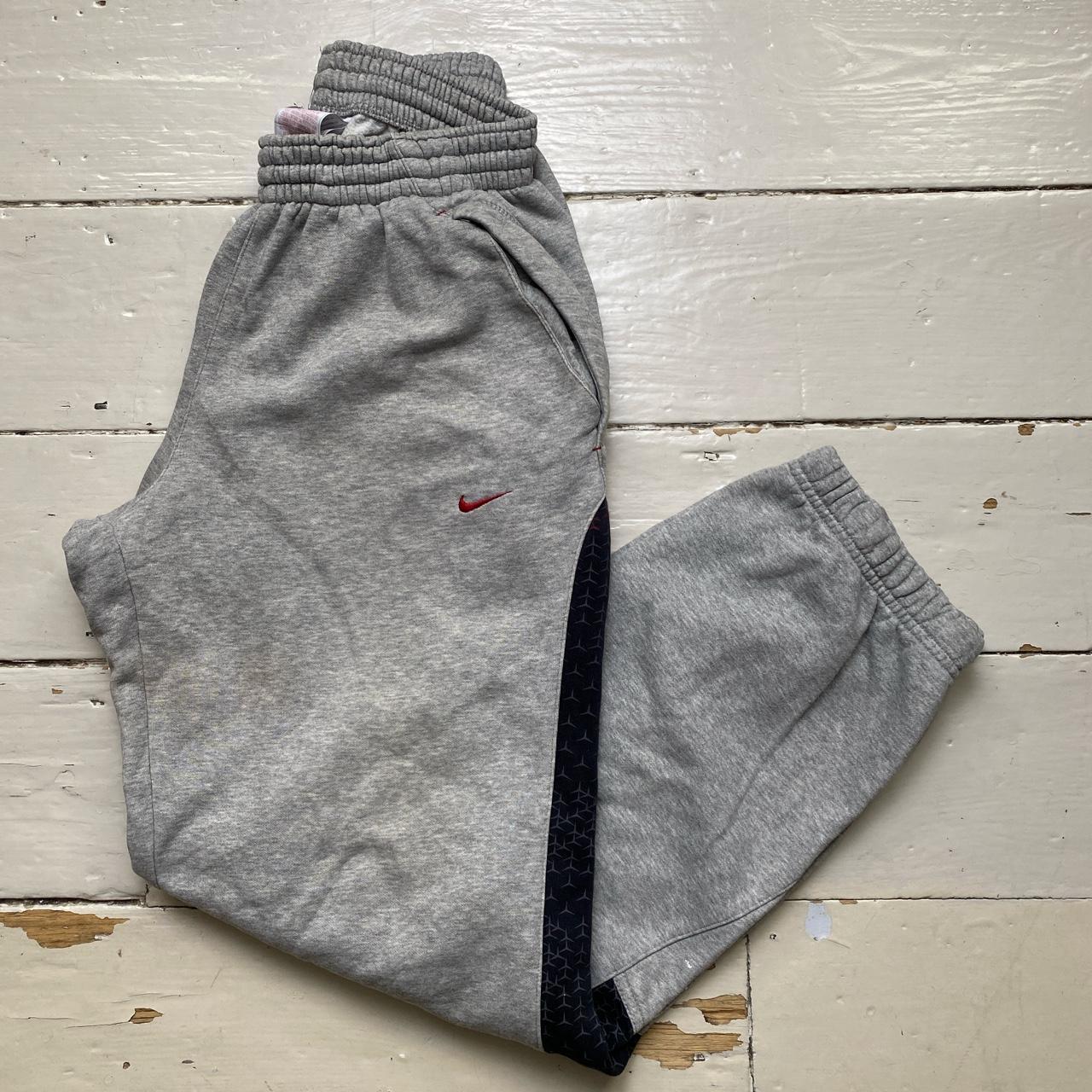 Nike Swoosh Air Grey Red White and Black Vintage Baggy Joggers