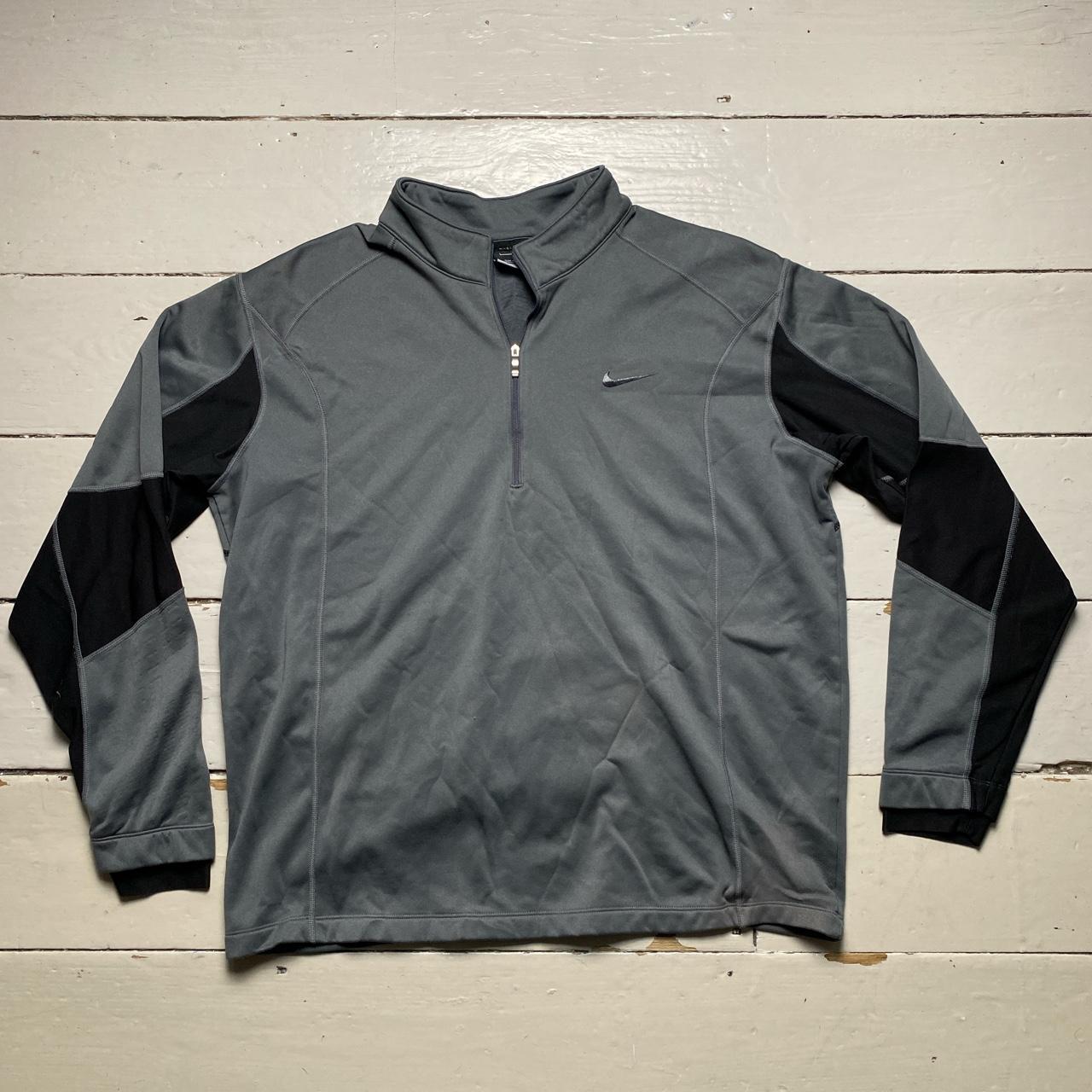 Nike Golf Grey and Black Quarter Zip Jumper