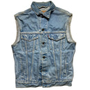 Levis 70503 Light Blue Vintage Sleeveless Denim Jacket Gilet (S)