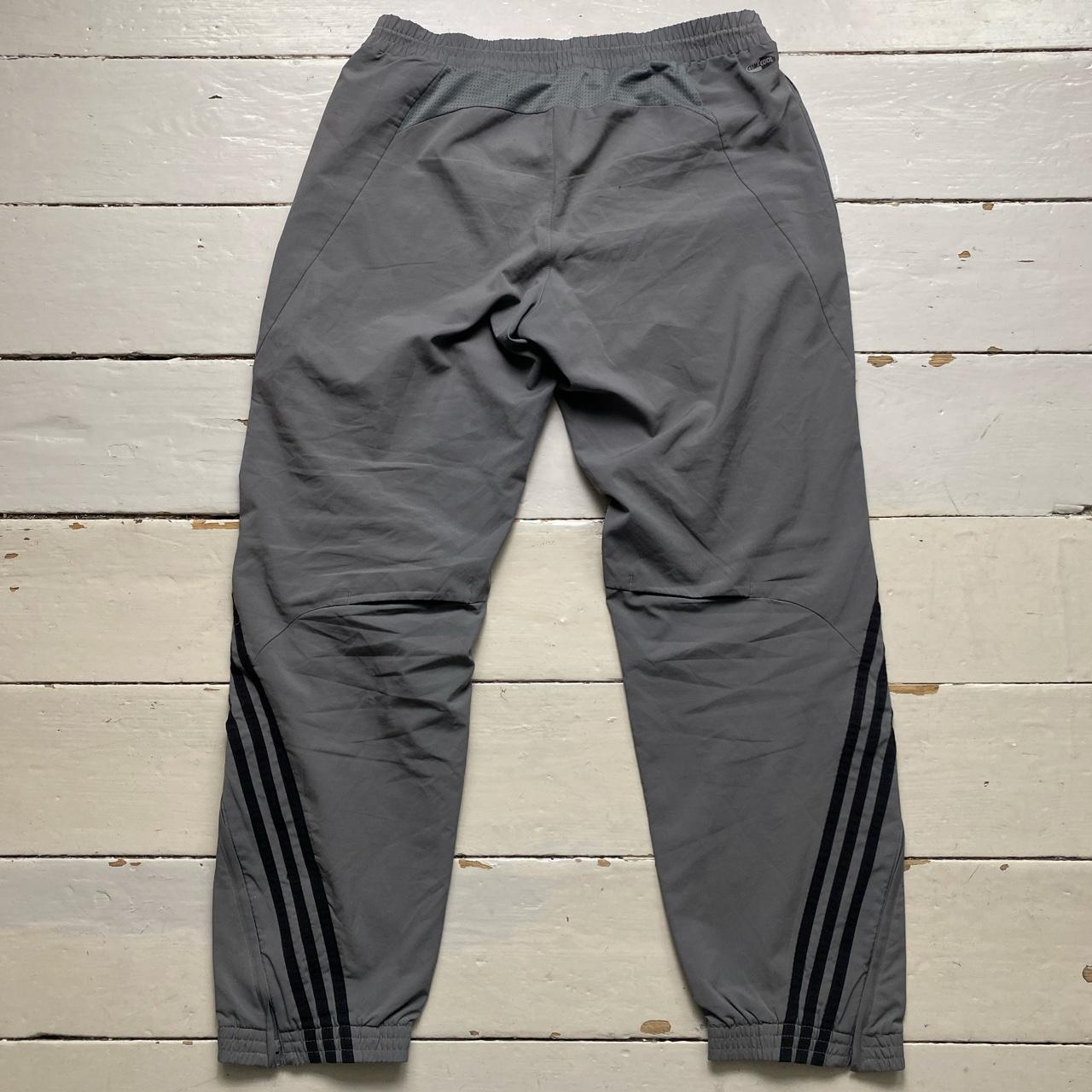 Adidas Climacool Baggy Vintage Shell Track Pant Bottoms Grey and Black