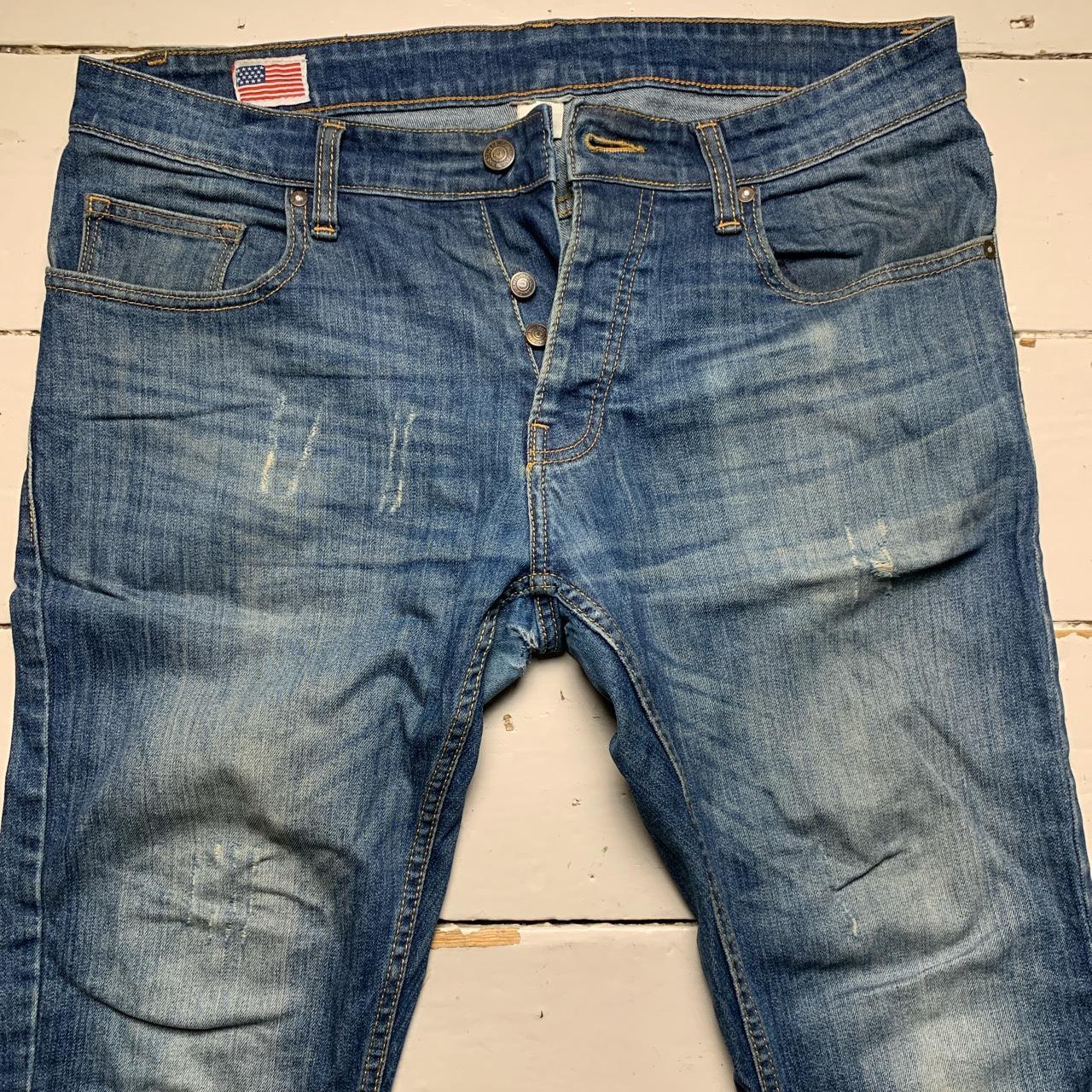 True Religion Blue Jeans Small Red Horseshoe