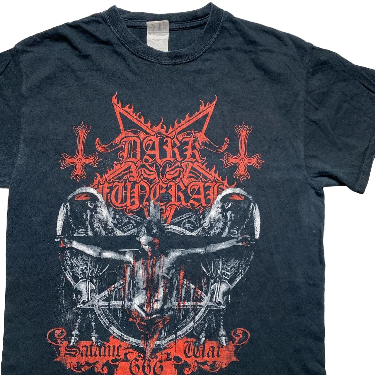 Dark Funeral Heavy Metal Band Goth Grunge Black and Red T Shirt  (M)