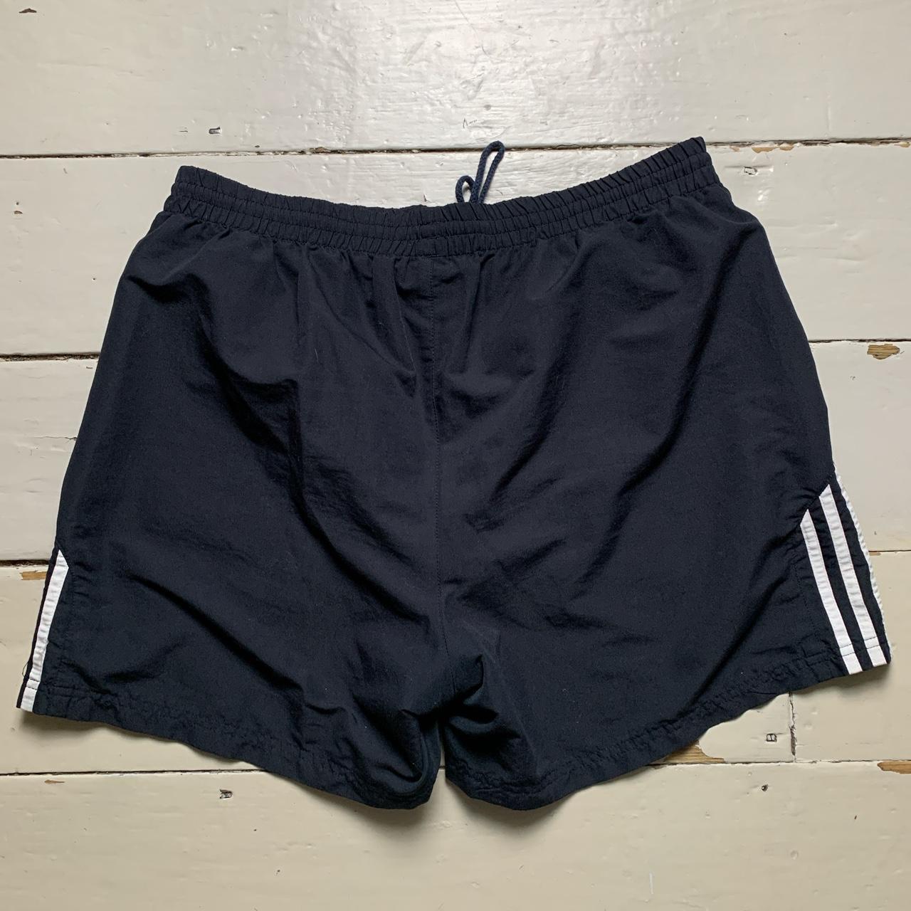 Adidas Vintage Shell Track Pant Shorts Navy and White