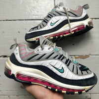 Nike Air Max 98 White Blue and Pink