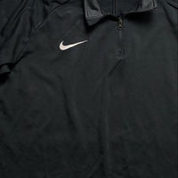 Nike Dri Fit Quarter Zip Black and White Jumper (XL)