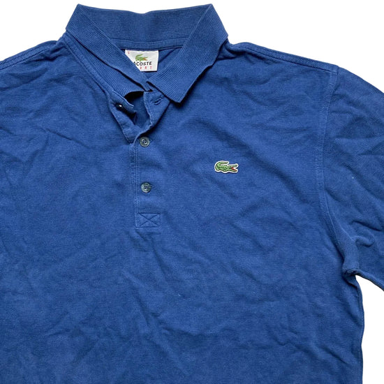 Lacoste Croc Blue Long Sleeve Polo Shirt (L)