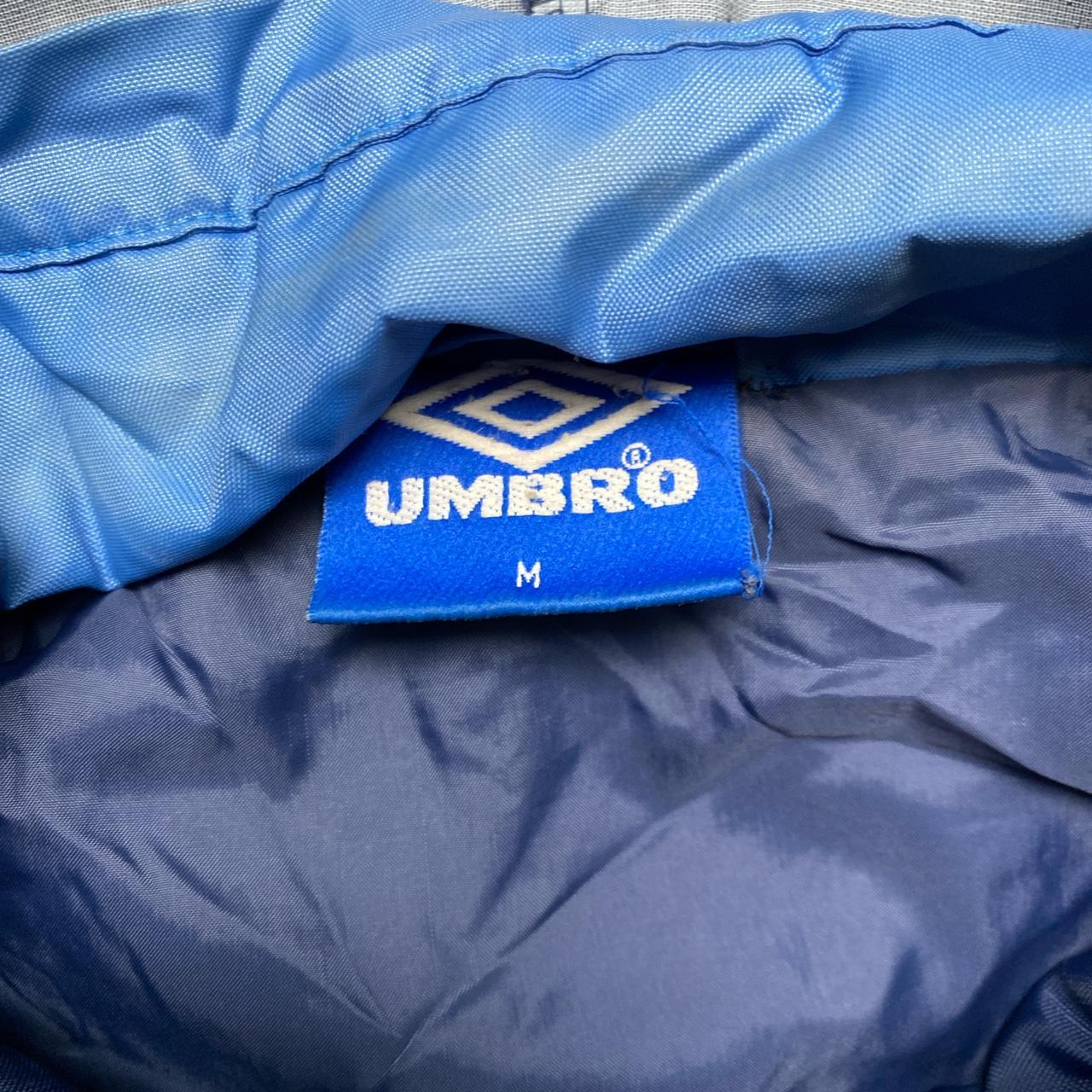 Umbro Vintage Football Long Jacket Navy Blue and Purple