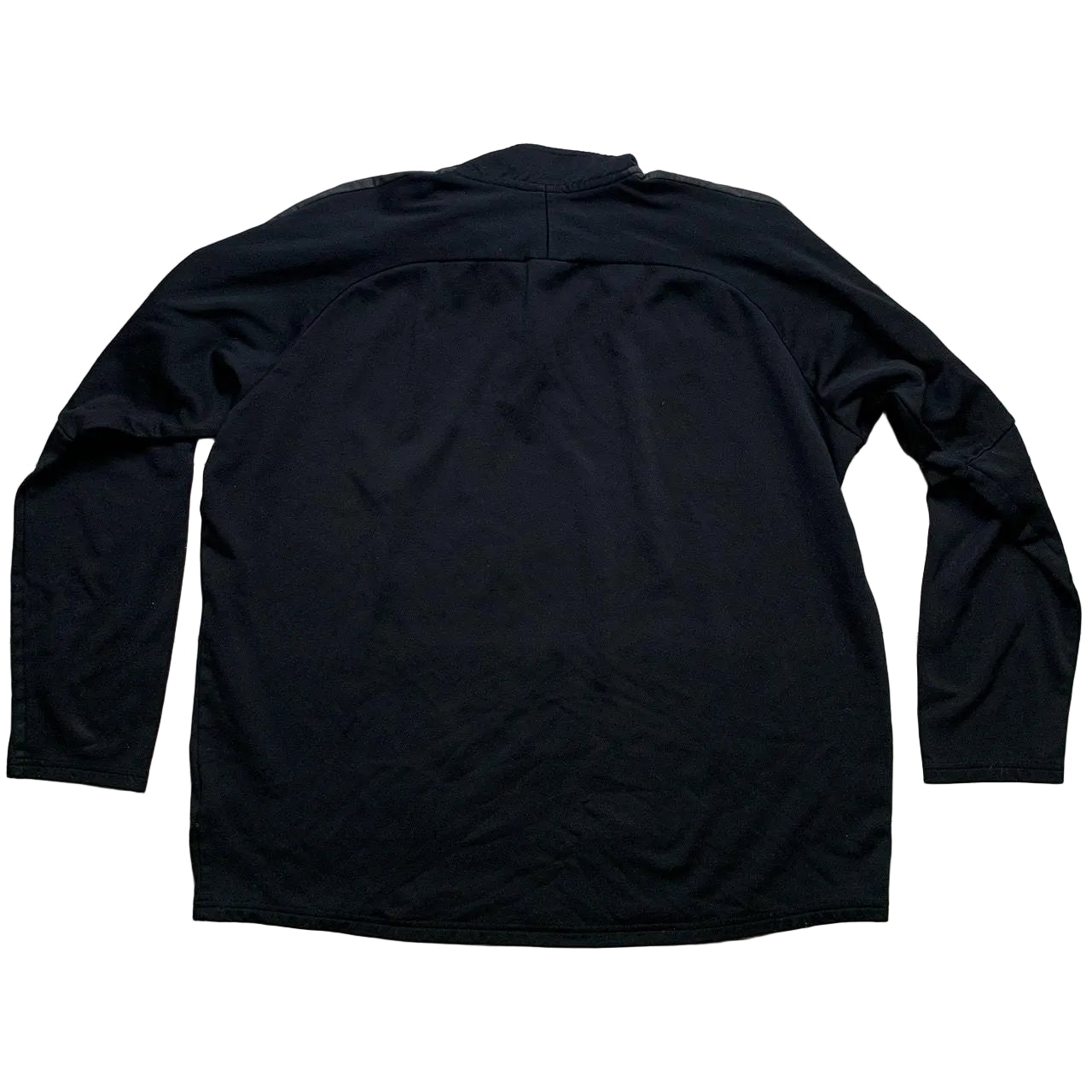 Nike Dri Fit Quarter Zip Black and White Jumper (XL)